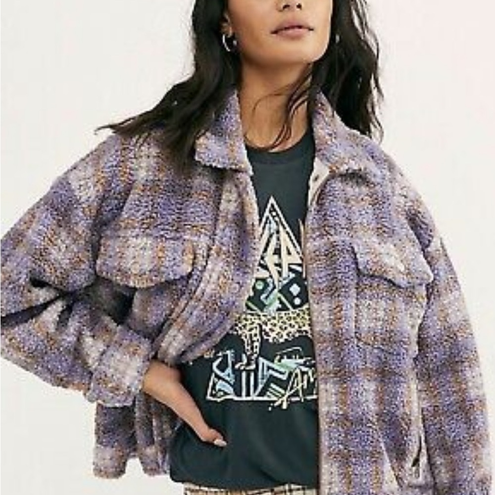 Free People Teddy Jacket Faded Dreams NWOT XS